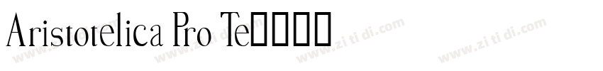 Aristotelica Pro Te字体转换